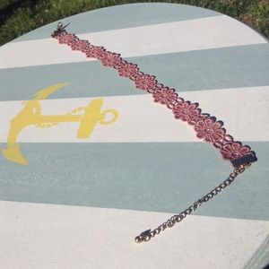 Pink Floral Choker 🌸